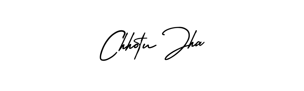 Use a signature maker to create a handwritten signature online. With this signature software, you can design (AmerikaSignatureDemo-Regular) your own signature for name Chhotu Jha. Chhotu Jha signature style 3 images and pictures png