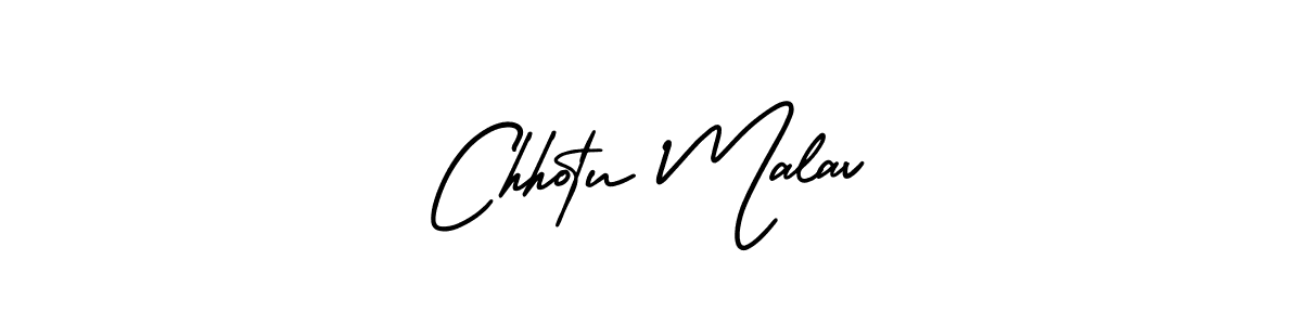 Make a beautiful signature design for name Chhotu Malav. With this signature (AmerikaSignatureDemo-Regular) style, you can create a handwritten signature for free. Chhotu Malav signature style 3 images and pictures png
