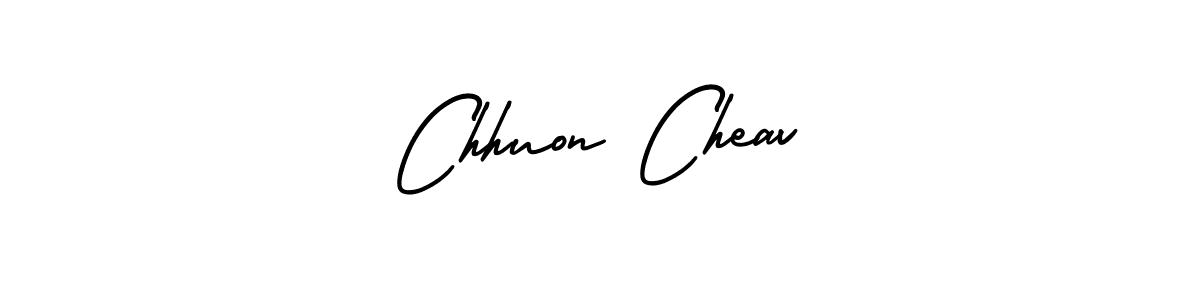 Similarly AmerikaSignatureDemo-Regular is the best handwritten signature design. Signature creator online .You can use it as an online autograph creator for name Chhuon Cheav. Chhuon Cheav signature style 3 images and pictures png