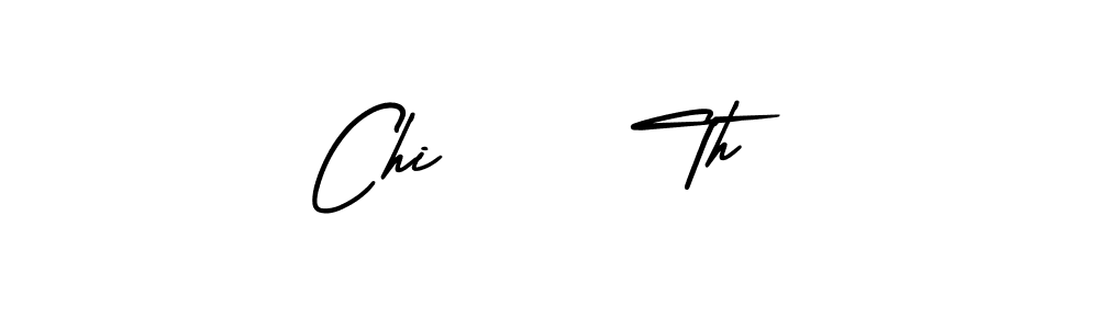 The best way (AmerikaSignatureDemo-Regular) to make a short signature is to pick only two or three words in your name. The name Chi     Th include a total of six letters. For converting this name. Chi     Th signature style 3 images and pictures png