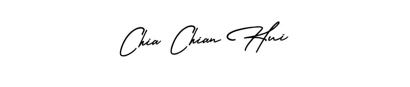 Chia Chian Hui stylish signature style. Best Handwritten Sign (AmerikaSignatureDemo-Regular) for my name. Handwritten Signature Collection Ideas for my name Chia Chian Hui. Chia Chian Hui signature style 3 images and pictures png