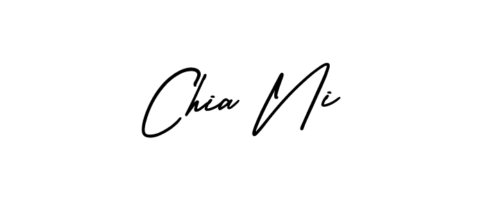 Create a beautiful signature design for name Chia Ni. With this signature (AmerikaSignatureDemo-Regular) fonts, you can make a handwritten signature for free. Chia Ni signature style 3 images and pictures png