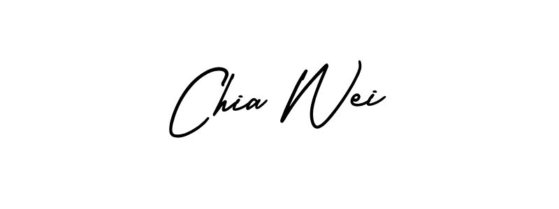 You should practise on your own different ways (AmerikaSignatureDemo-Regular) to write your name (Chia Wei) in signature. don't let someone else do it for you. Chia Wei signature style 3 images and pictures png