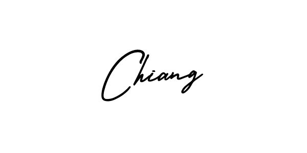 The best way (AmerikaSignatureDemo-Regular) to make a short signature is to pick only two or three words in your name. The name Chiang include a total of six letters. For converting this name. Chiang signature style 3 images and pictures png