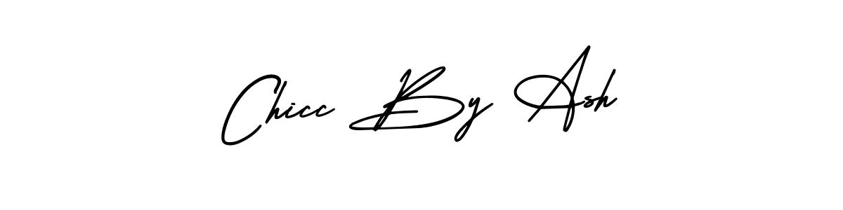 It looks lik you need a new signature style for name Chicc By Ash. Design unique handwritten (AmerikaSignatureDemo-Regular) signature with our free signature maker in just a few clicks. Chicc By Ash signature style 3 images and pictures png