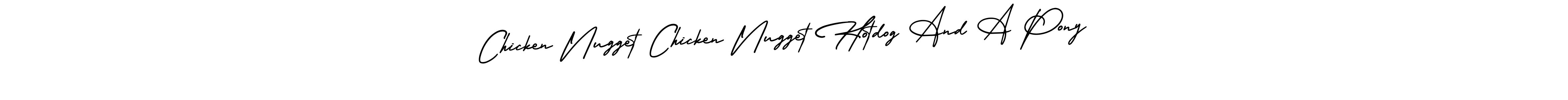 Design your own signature with our free online signature maker. With this signature software, you can create a handwritten (AmerikaSignatureDemo-Regular) signature for name Chicken Nugget Chicken Nugget Hotdog And A Pony. Chicken Nugget Chicken Nugget Hotdog And A Pony signature style 3 images and pictures png