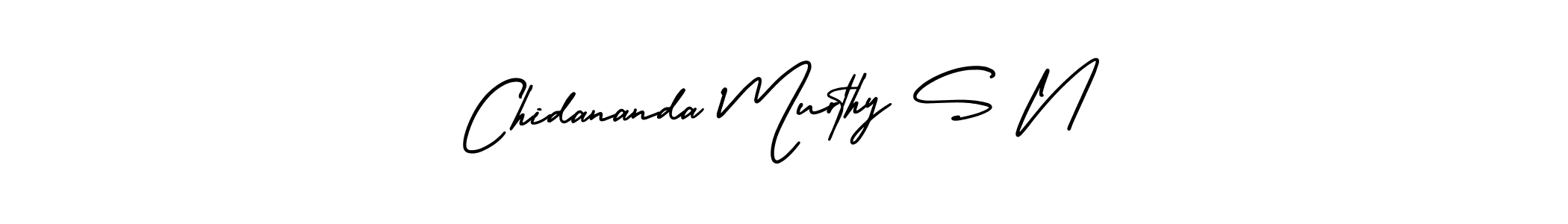 You should practise on your own different ways (AmerikaSignatureDemo-Regular) to write your name (Chidananda Murthy S N) in signature. don't let someone else do it for you. Chidananda Murthy S N signature style 3 images and pictures png