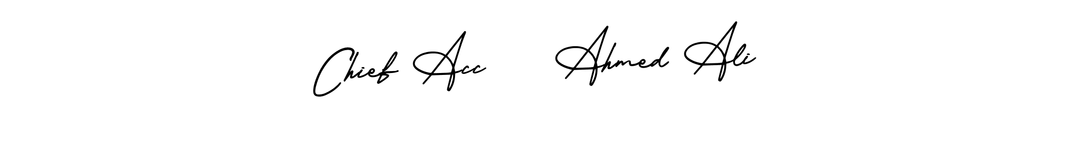 How to make Chief Acc    Ahmed Ali signature? AmerikaSignatureDemo-Regular is a professional autograph style. Create handwritten signature for Chief Acc    Ahmed Ali name. Chief Acc    Ahmed Ali signature style 3 images and pictures png