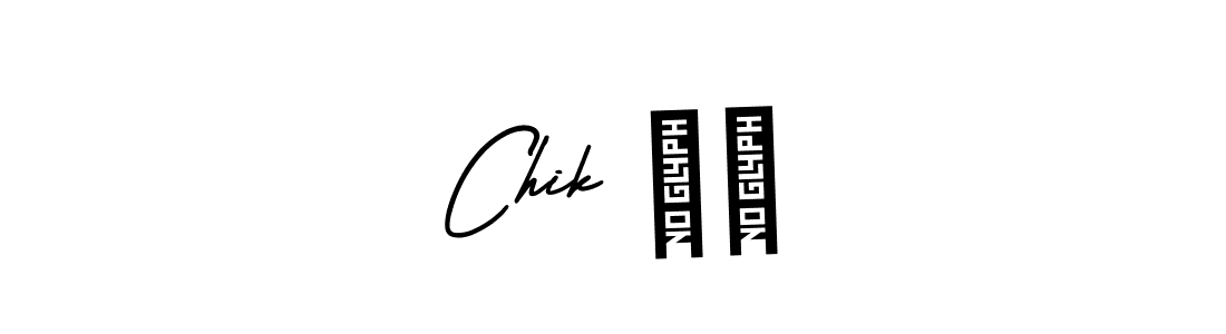 AmerikaSignatureDemo-Regular is a professional signature style that is perfect for those who want to add a touch of class to their signature. It is also a great choice for those who want to make their signature more unique. Get Chik ⁹⁹ name to fancy signature for free. Chik ⁹⁹ signature style 3 images and pictures png