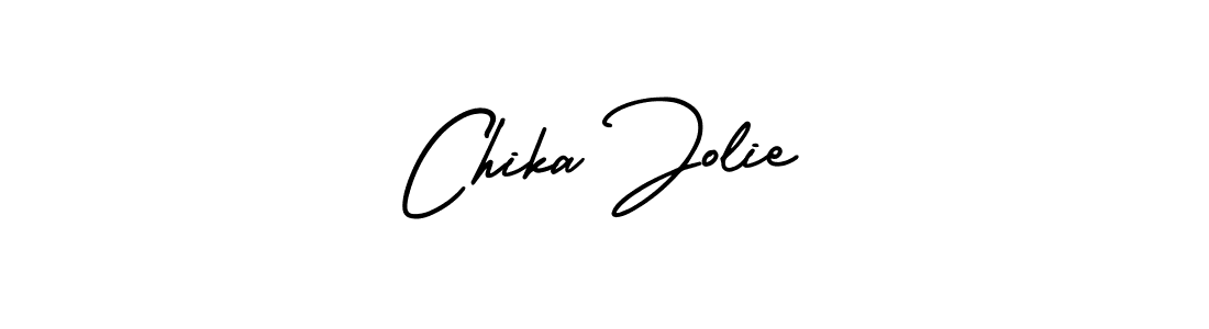 Chika Jolie stylish signature style. Best Handwritten Sign (AmerikaSignatureDemo-Regular) for my name. Handwritten Signature Collection Ideas for my name Chika Jolie. Chika Jolie signature style 3 images and pictures png