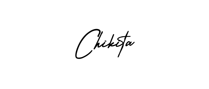How to make Chikita signature? AmerikaSignatureDemo-Regular is a professional autograph style. Create handwritten signature for Chikita name. Chikita signature style 3 images and pictures png