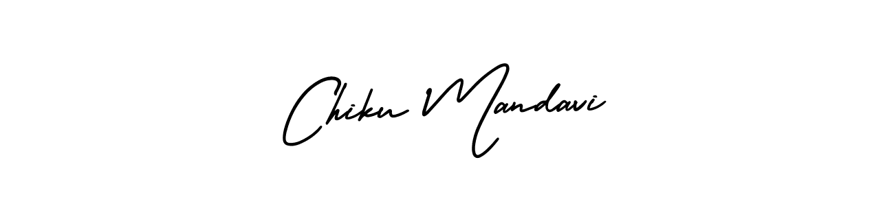 Similarly AmerikaSignatureDemo-Regular is the best handwritten signature design. Signature creator online .You can use it as an online autograph creator for name Chiku Mandavi. Chiku Mandavi signature style 3 images and pictures png