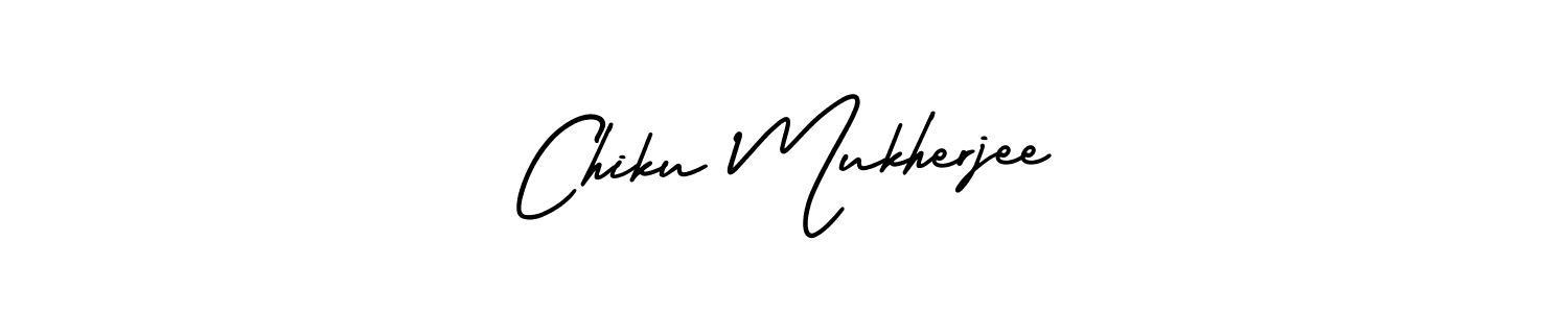 How to make Chiku Mukherjee signature? AmerikaSignatureDemo-Regular is a professional autograph style. Create handwritten signature for Chiku Mukherjee name. Chiku Mukherjee signature style 3 images and pictures png