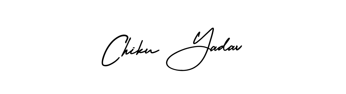 Design your own signature with our free online signature maker. With this signature software, you can create a handwritten (AmerikaSignatureDemo-Regular) signature for name Chiku Yadav. Chiku Yadav signature style 3 images and pictures png