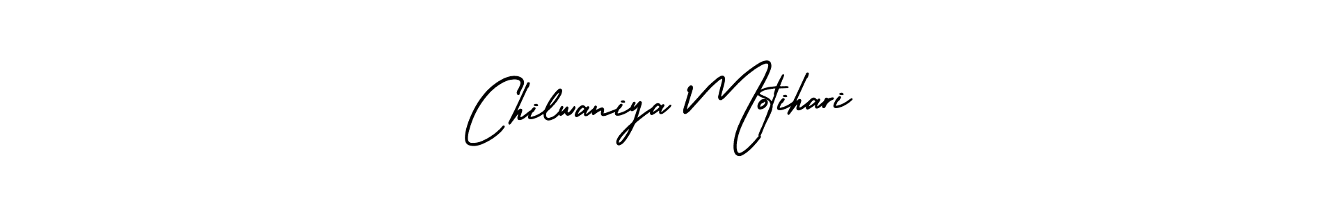 Make a beautiful signature design for name Chilwaniya Motihari. With this signature (AmerikaSignatureDemo-Regular) style, you can create a handwritten signature for free. Chilwaniya Motihari signature style 3 images and pictures png