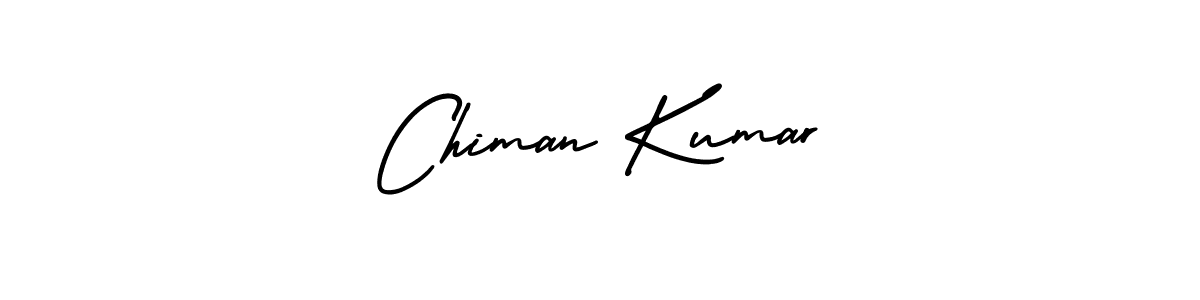 How to make Chiman Kumar signature? AmerikaSignatureDemo-Regular is a professional autograph style. Create handwritten signature for Chiman Kumar name. Chiman Kumar signature style 3 images and pictures png