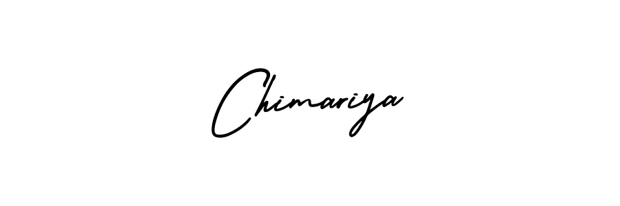 Chimariya stylish signature style. Best Handwritten Sign (AmerikaSignatureDemo-Regular) for my name. Handwritten Signature Collection Ideas for my name Chimariya. Chimariya signature style 3 images and pictures png