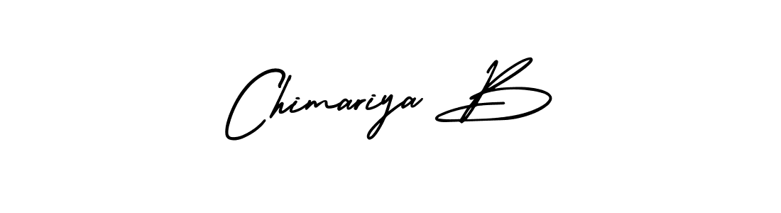 It looks lik you need a new signature style for name Chimariya B. Design unique handwritten (AmerikaSignatureDemo-Regular) signature with our free signature maker in just a few clicks. Chimariya B signature style 3 images and pictures png