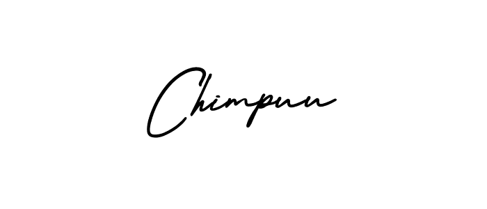 Use a signature maker to create a handwritten signature online. With this signature software, you can design (AmerikaSignatureDemo-Regular) your own signature for name Chimpuu. Chimpuu signature style 3 images and pictures png