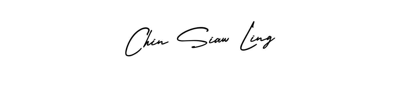 This is the best signature style for the Chin Siaw Ling name. Also you like these signature font (AmerikaSignatureDemo-Regular). Mix name signature. Chin Siaw Ling signature style 3 images and pictures png