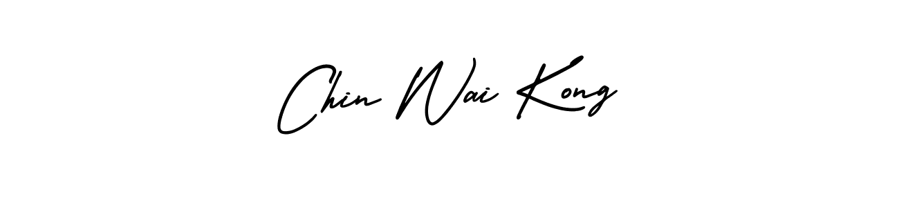 Use a signature maker to create a handwritten signature online. With this signature software, you can design (AmerikaSignatureDemo-Regular) your own signature for name Chin Wai Kong. Chin Wai Kong signature style 3 images and pictures png