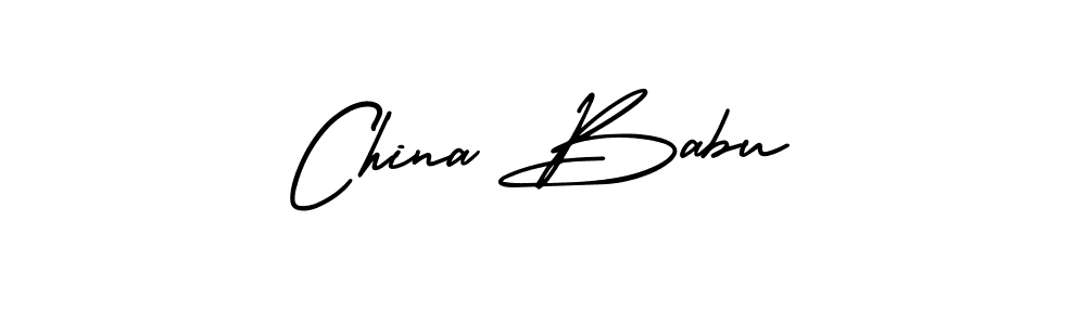 Use a signature maker to create a handwritten signature online. With this signature software, you can design (AmerikaSignatureDemo-Regular) your own signature for name China Babu. China Babu signature style 3 images and pictures png