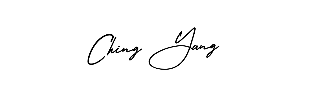 It looks lik you need a new signature style for name Ching Yang. Design unique handwritten (AmerikaSignatureDemo-Regular) signature with our free signature maker in just a few clicks. Ching Yang signature style 3 images and pictures png