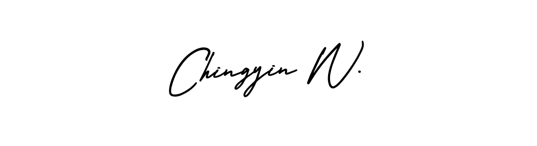 See photos of Chingyin W. official signature by Spectra . Check more albums & portfolios. Read reviews & check more about AmerikaSignatureDemo-Regular font. Chingyin W. signature style 3 images and pictures png