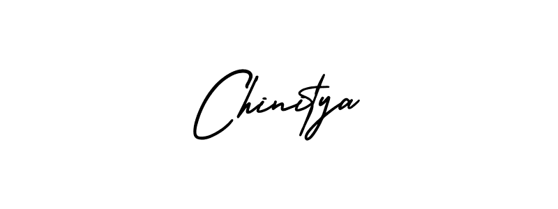 The best way (AmerikaSignatureDemo-Regular) to make a short signature is to pick only two or three words in your name. The name Chinitya include a total of six letters. For converting this name. Chinitya signature style 3 images and pictures png