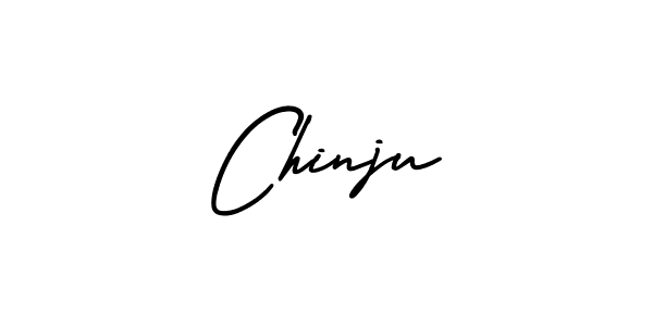 Make a beautiful signature design for name Chinju. Use this online signature maker to create a handwritten signature for free. Chinju signature style 3 images and pictures png