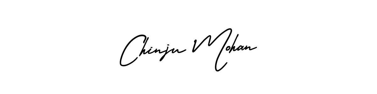 Design your own signature with our free online signature maker. With this signature software, you can create a handwritten (AmerikaSignatureDemo-Regular) signature for name Chinju Mohan. Chinju Mohan signature style 3 images and pictures png