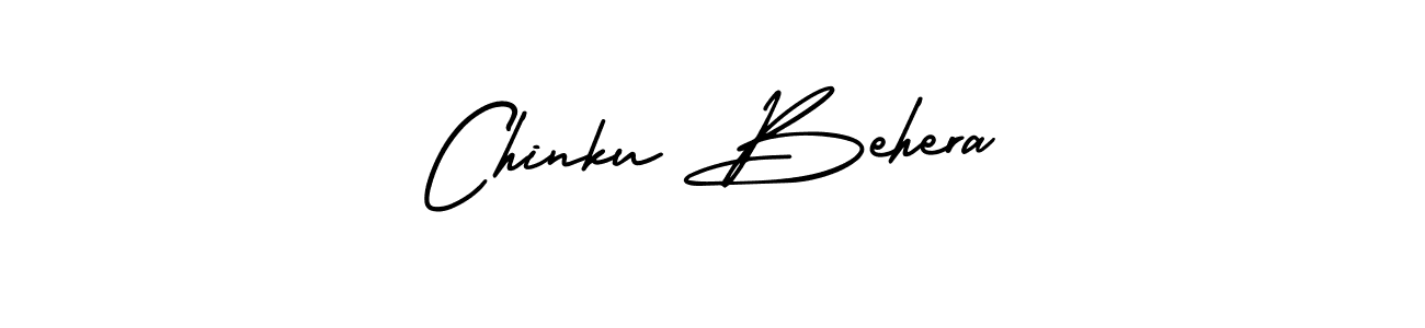 Chinku Behera stylish signature style. Best Handwritten Sign (AmerikaSignatureDemo-Regular) for my name. Handwritten Signature Collection Ideas for my name Chinku Behera. Chinku Behera signature style 3 images and pictures png