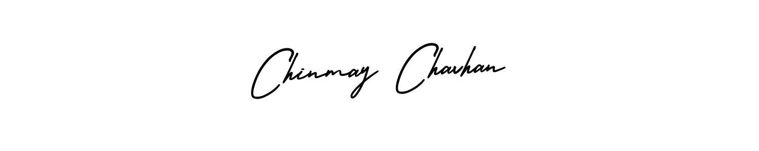 You should practise on your own different ways (AmerikaSignatureDemo-Regular) to write your name (Chinmay Chavhan) in signature. don't let someone else do it for you. Chinmay Chavhan signature style 3 images and pictures png