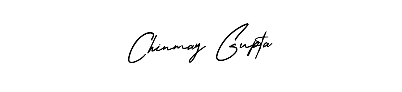 How to make Chinmay Gupta name signature. Use AmerikaSignatureDemo-Regular style for creating short signs online. This is the latest handwritten sign. Chinmay Gupta signature style 3 images and pictures png