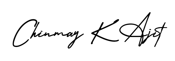 Discover how Chinmay K Ajit looks in an executive cursive font (AmerikaSignatureDemo-Regular). Perfect for legal documents, invoices, and certificates. Chinmay K Ajit signature style 3 images and pictures png