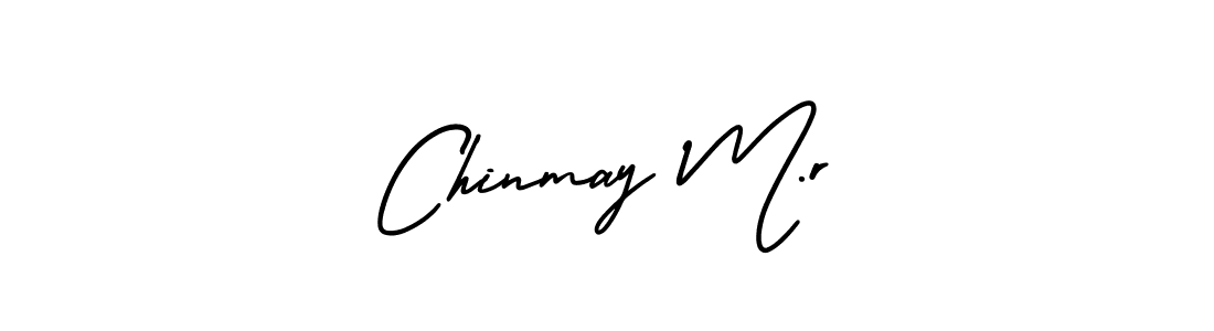 How to make Chinmay M.r name signature. Use AmerikaSignatureDemo-Regular style for creating short signs online. This is the latest handwritten sign. Chinmay M.r signature style 3 images and pictures png