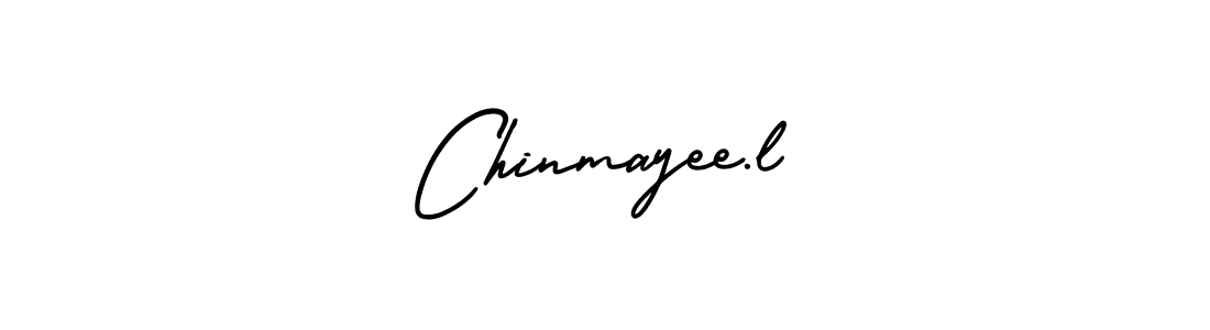 Make a beautiful signature design for name Chinmayee.l. With this signature (AmerikaSignatureDemo-Regular) style, you can create a handwritten signature for free. Chinmayee.l signature style 3 images and pictures png