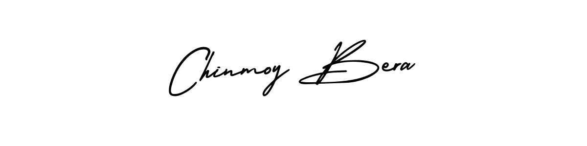 The best way (AmerikaSignatureDemo-Regular) to make a short signature is to pick only two or three words in your name. The name Chinmoy Bera include a total of six letters. For converting this name. Chinmoy Bera signature style 3 images and pictures png