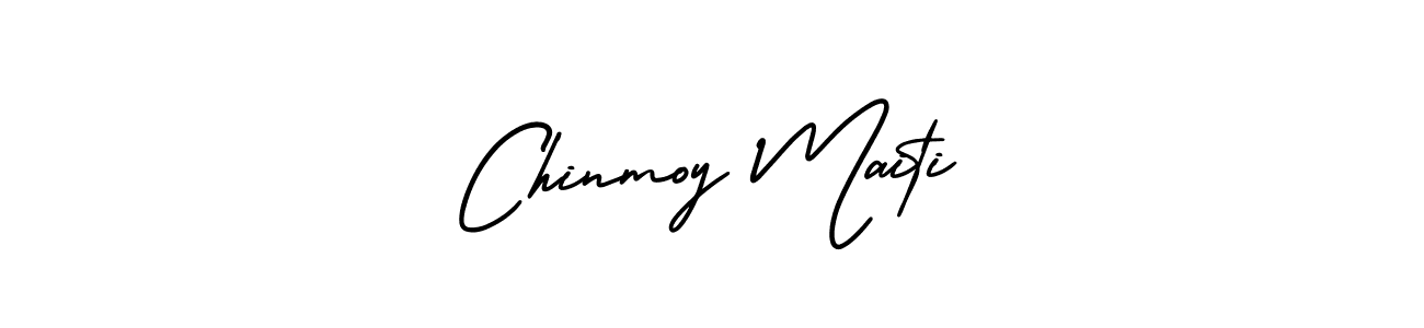 How to make Chinmoy Maiti name signature. Use AmerikaSignatureDemo-Regular style for creating short signs online. This is the latest handwritten sign. Chinmoy Maiti signature style 3 images and pictures png