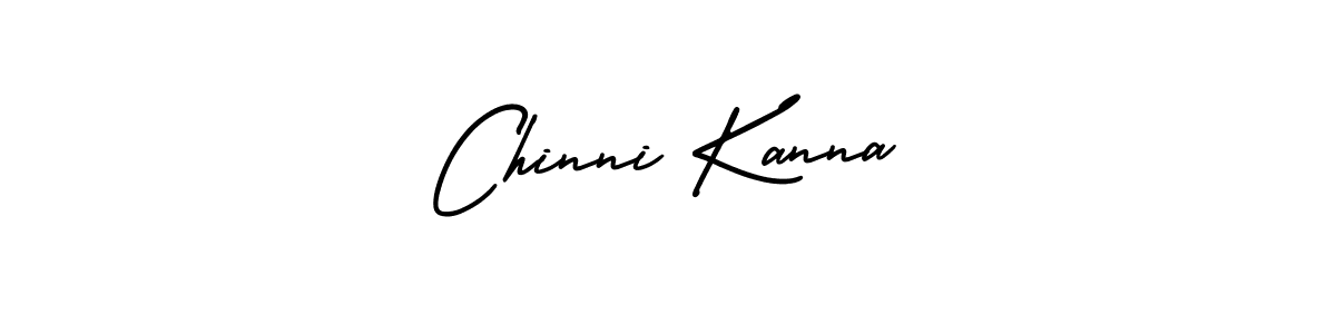 How to make Chinni Kanna name signature. Use AmerikaSignatureDemo-Regular style for creating short signs online. This is the latest handwritten sign. Chinni Kanna signature style 3 images and pictures png