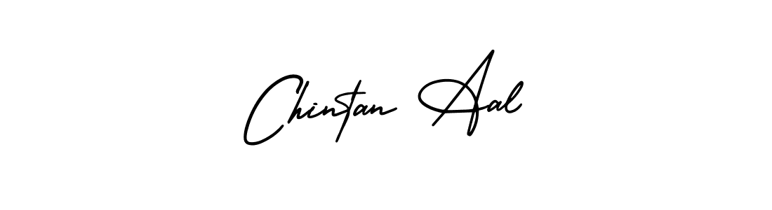 The best way (AmerikaSignatureDemo-Regular) to make a short signature is to pick only two or three words in your name. The name Chintan Aal include a total of six letters. For converting this name. Chintan Aal signature style 3 images and pictures png