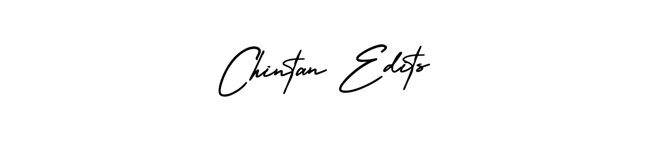 You should practise on your own different ways (AmerikaSignatureDemo-Regular) to write your name (Chintan Edits) in signature. don't let someone else do it for you. Chintan Edits signature style 3 images and pictures png