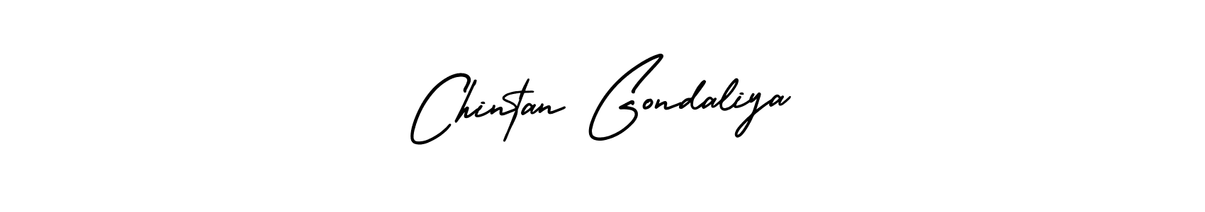 How to make Chintan Gondaliya signature? AmerikaSignatureDemo-Regular is a professional autograph style. Create handwritten signature for Chintan Gondaliya name. Chintan Gondaliya signature style 3 images and pictures png