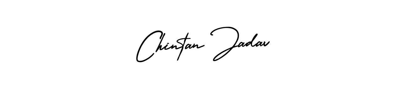 How to make Chintan Jadav name signature. Use AmerikaSignatureDemo-Regular style for creating short signs online. This is the latest handwritten sign. Chintan Jadav signature style 3 images and pictures png