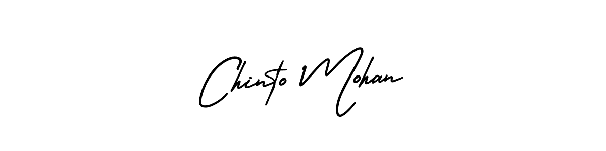 if you are searching for the best signature style for your name Chinto Mohan. so please give up your signature search. here we have designed multiple signature styles  using AmerikaSignatureDemo-Regular. Chinto Mohan signature style 3 images and pictures png