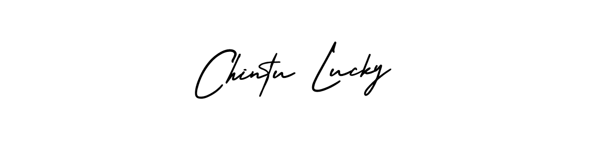 How to Draw Chintu Lucky signature style? AmerikaSignatureDemo-Regular is a latest design signature styles for name Chintu Lucky. Chintu Lucky signature style 3 images and pictures png