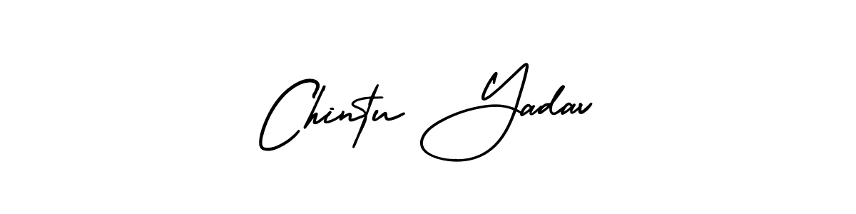 How to make Chintu Yadav signature? AmerikaSignatureDemo-Regular is a professional autograph style. Create handwritten signature for Chintu Yadav name. Chintu Yadav signature style 3 images and pictures png