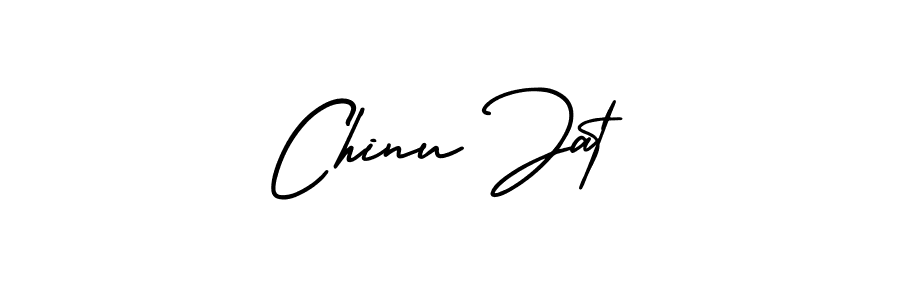 How to make Chinu Jat signature? AmerikaSignatureDemo-Regular is a professional autograph style. Create handwritten signature for Chinu Jat name. Chinu Jat signature style 3 images and pictures png