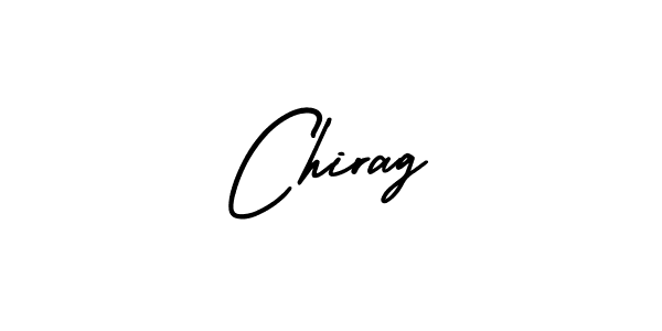 It looks lik you need a new signature style for name Chirag. Design unique handwritten (AmerikaSignatureDemo-Regular) signature with our free signature maker in just a few clicks. Chirag signature style 3 images and pictures png