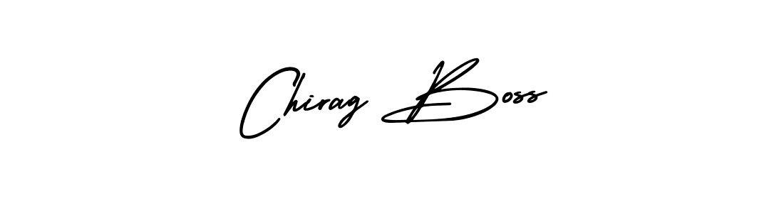 Chirag Boss stylish signature style. Best Handwritten Sign (AmerikaSignatureDemo-Regular) for my name. Handwritten Signature Collection Ideas for my name Chirag Boss. Chirag Boss signature style 3 images and pictures png